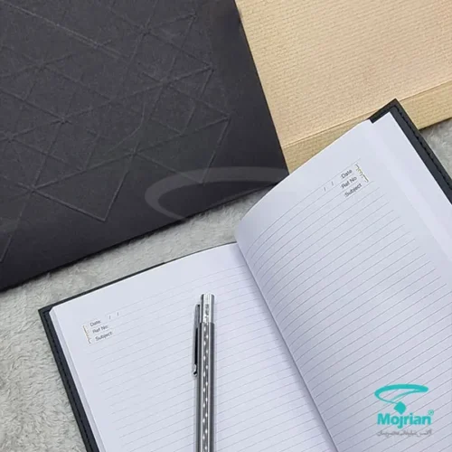 سررسید یادداشتی چرم مصنوعی با کاغذ سفید TH827.5