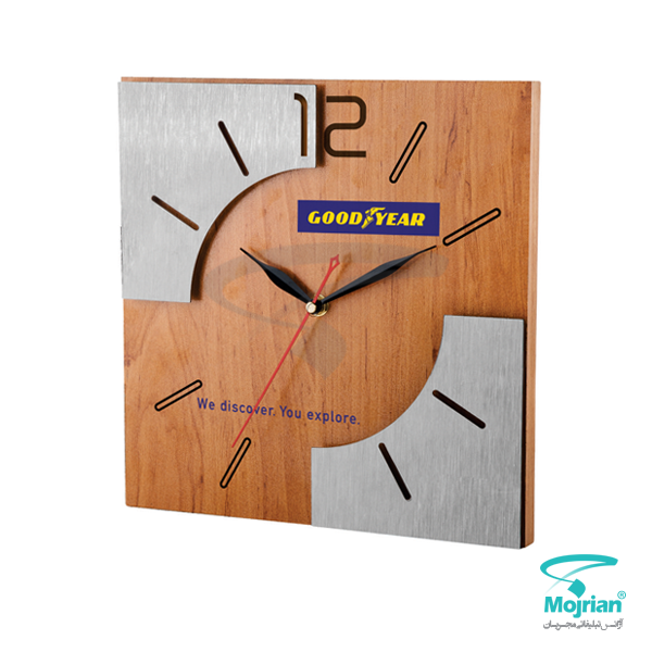 ساعت دیواری Z5184 ساعت دیواری MDF و استیل Z5184