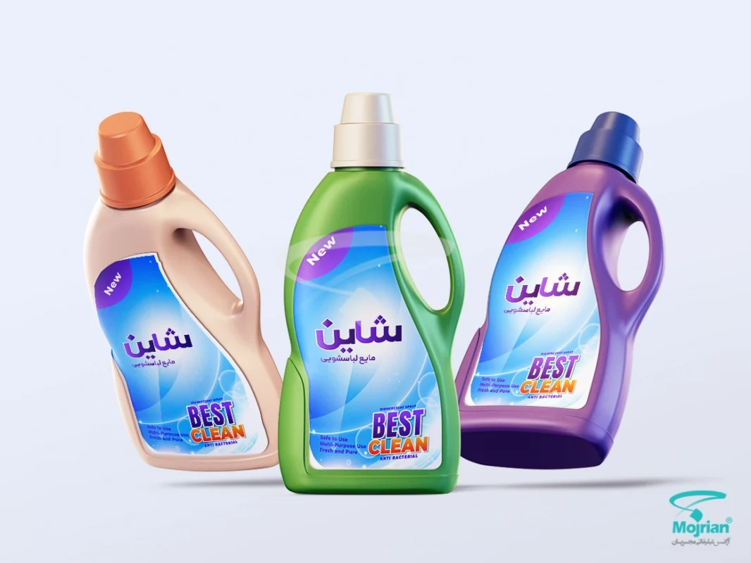 طراحی لیبل شوینده برند شاین