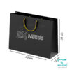 ساک دستی کاغذی آماده M2106 رنگ مشکی با ابعاد 24*35*12 سانتیمتر