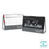 تقویم رومیزی سلفونی O954 رنگ طوسی، دارای طرح گرافیکی بناهای تاریخی ایران و نقرهکوب سال ۱۴۰۵