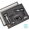 ست خودرو k9244 شامل جارو شارژی و پمپ باد MDHL و چراغ‌قوه در جعبه لوکس