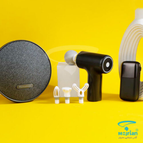 ست ماساژ R210 شامل ماساژور حرفهای، اسپیکر و پاوربانک با قابلیت حک لوگوی اختصاصی