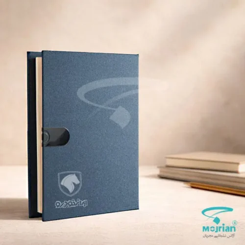 سالنامه رقعی دستیار گالینگور کلاسوری P930 رنگ سرمه ای با صحافی دوخت