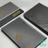 ست سالنامه و رومیزی رقعی جلد گالینگور A952 به همراه هاردباکس مشکی با قابلیت چاپ لوگو به صورت طلاکوب و لیزر روی جلد
