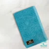 سررسید اروپایی جلد سخت پلاک دار H9328 رنگ فیروزه‌ای با صحافی ته دوخت