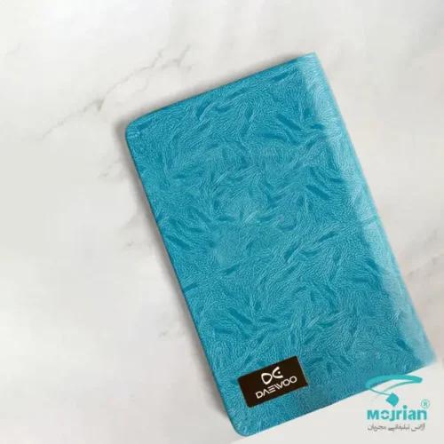 سررسید اروپایی جلد سخت پلاک دار H9328 رنگ فیروزه‌ای با صحافی ته دوخت