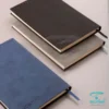 سررسید رقعی چرم هفتگی K9425 در 3 رنگ آبی، مشکی و طوسی با صحافی دوخت، کاغذ تحریر 70 گرم کرم. امکان چاپ لوگو با داغکوب
