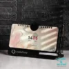 تقویم رومیزی پلکسی K9437 رنگ مشکی با ابعاد 11*20 سانتی متر، صحافی فنری، داخله گلاسه 250 گرم