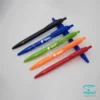 خرید خودکار پلاستیکی تبلیغاتی N2546 با جوهر مشکی و رنگ بندی مشکی، سرمه ای، بنفش، سبز، سفید، سرخابی با مکانیزم فشاری، امکان چاپ تامپو روی بدنه