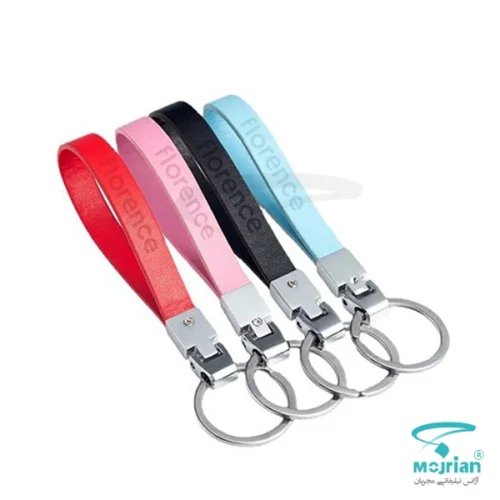 جاکلیدی طرح چرم تبلیغاتی N2255 با کیفیت درجه یک. عرضه شده در 6 رنگ جذاب مشکی، قهوه ای، قرمز، آبی روشن، سفید و صورتی با کیفیت درجه یک.