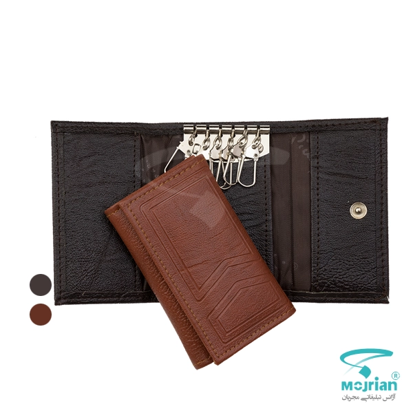 جاکلیدی کیفی تبلیغاتی N2168 جاکلیدی کیفی دکمه دار تبلیغاتی N2168 با 6 آویز فلزی مخصوص کلید.با کیفیت درجه یک و امکان حک لوگو در رنگهای مشکی، قهوهای و قهوهای روشن