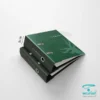 دو عدد زونکن سایز A5 اختصاصی M210 لاری با چاپ ۲ رو سبز تیره و عطف ۵ سانت باریک مجهز به قفل ۲ حلقه ای اهرمی دانگل رادو و حلقه جاانگشتی فلزی آژانس تبلیغاتی مجریان