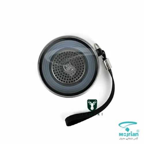 نمای بالای صافی و فیلتر تفاله‌گیر استیل ضد زنگ ۳۰۴ داخل فلاسک دمنوش پیرکس M2019